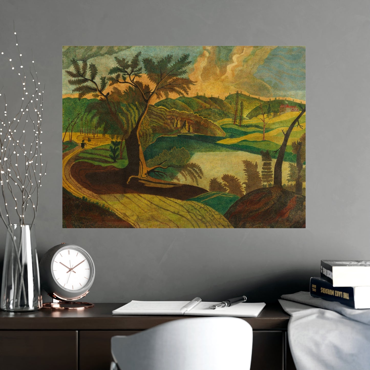 Stylized Landscape - Modern Abstract Fine Art Poster