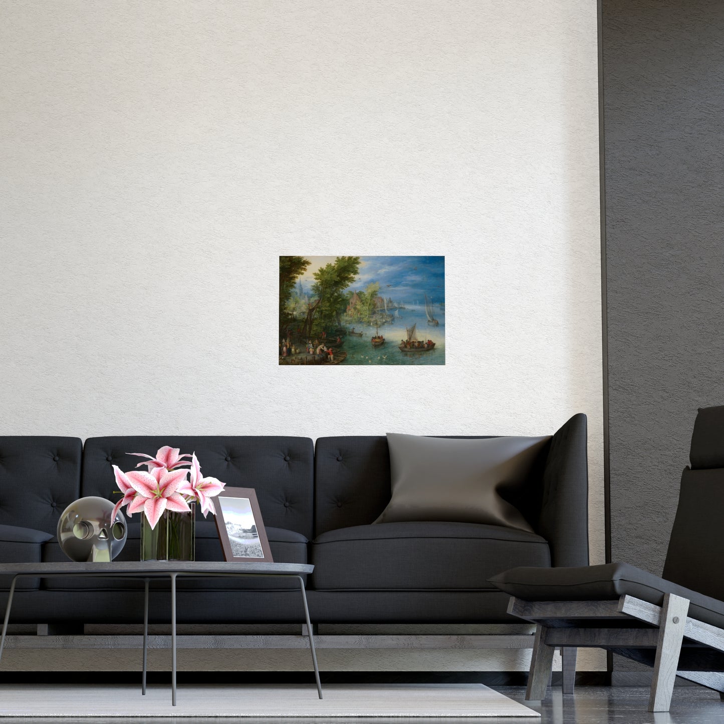 River Landscape Scene - Dutch Golden Age - Vintage Fine Art Print