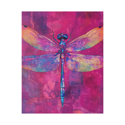 Vibrant Dragonfly - Secret Garden Series -  Fine Art Print on Canvas