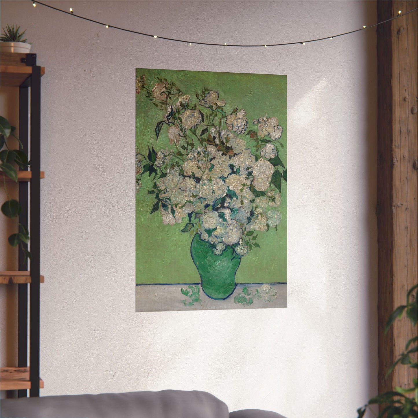 Van Gogh- Fine Art Prints - Reproduction - Flowers in a Vase - Floral Vertical Poster - Artistic Home Décor for Nature Lovers