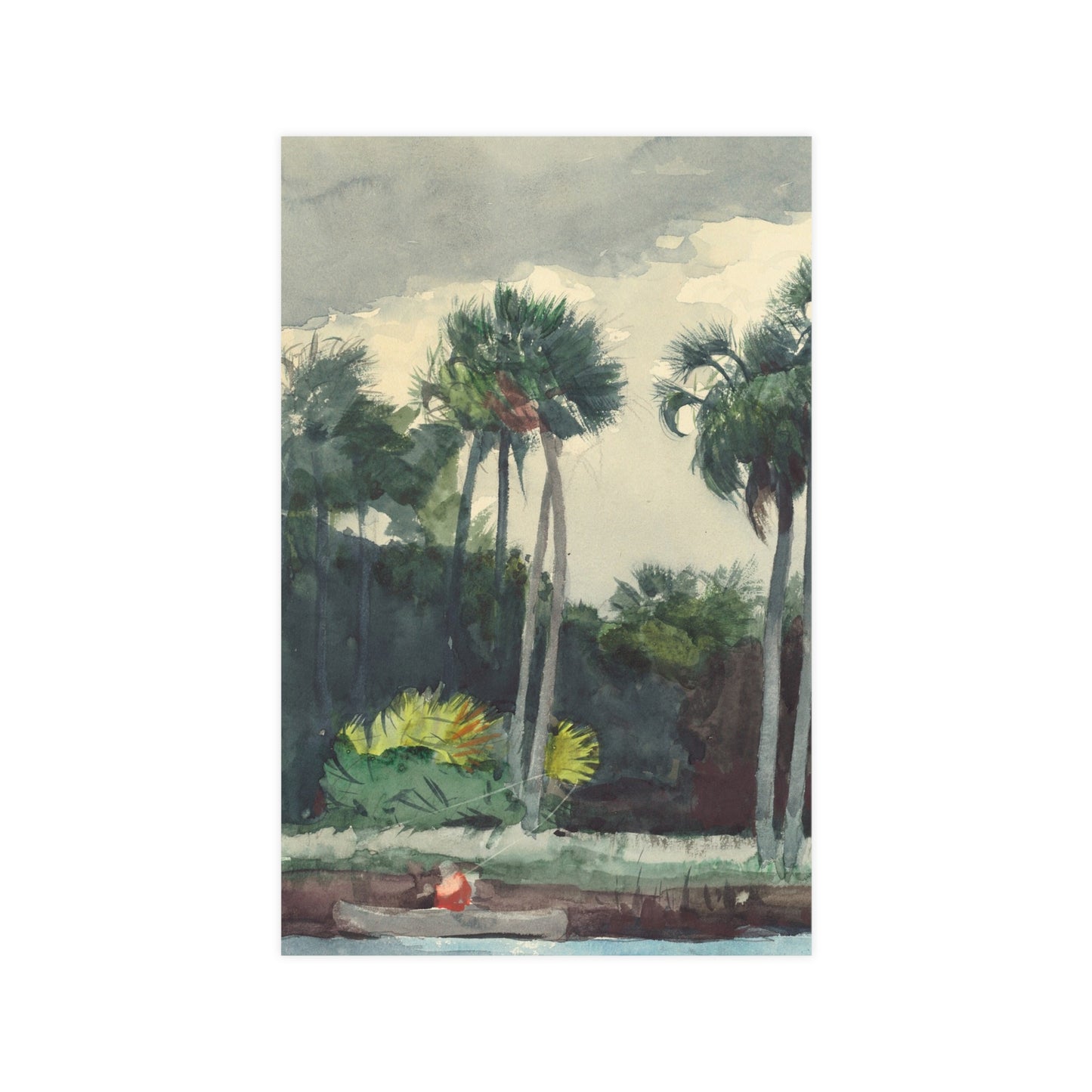 Red Shirt Homosassa Florida - Winslow Homer Fine Art Poster