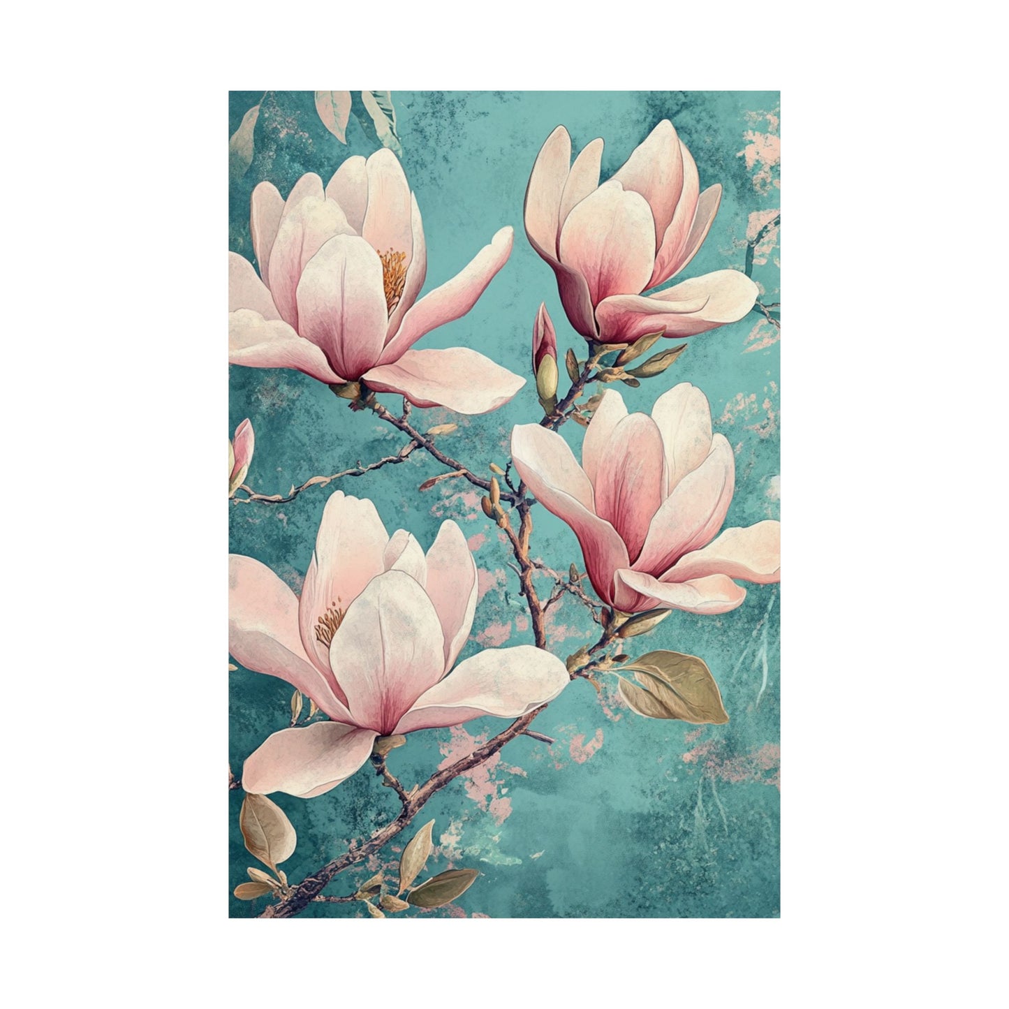 Blossoming Branches Pink Fine Art Print