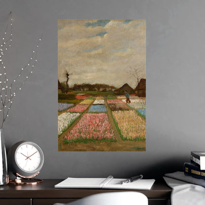 Flower Beds in Holland - Van Gogh Fine Art Poster