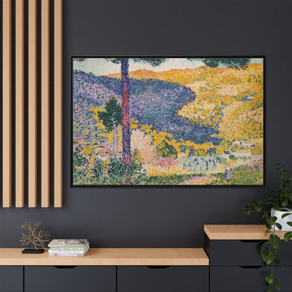 Valley with Fir Shade on the Mountain - Museum Collection - Framed Canvas Print