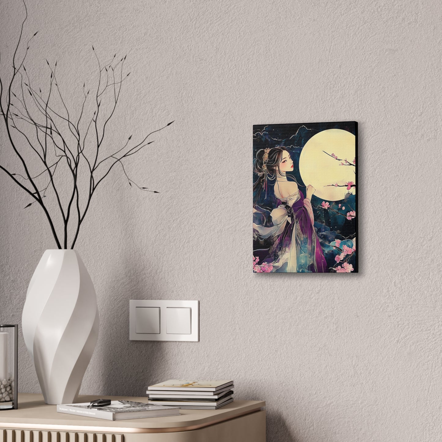 Thinking of You in the Moonlight - Fine Art Print - Wall Art on Canvas