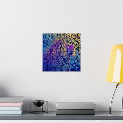 Lion Heart - Fine Art Print - Whimsical Animals - Nature Posters - Vibrant Wall Art for Animal Lovers