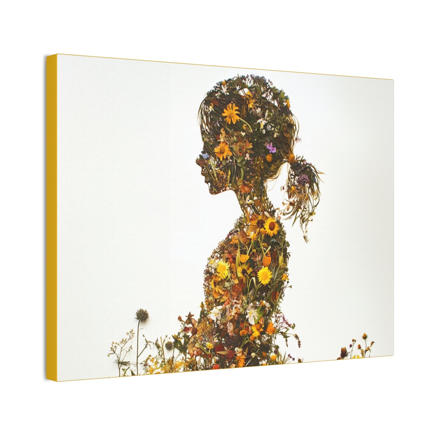 Summers Gone By - Wildflowers Fine Art Print on Canvas