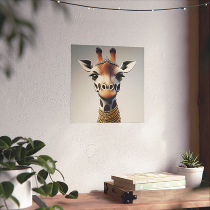 Adventure Awaits - His & Hers Giraffe Fine Art Prints (A) - Whimsical Animals - Home Décor - Wedding Gift