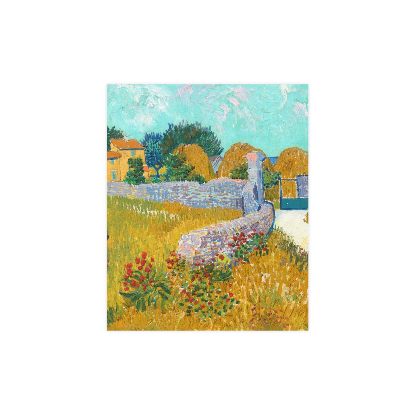 Farmhouse in Provence - Van Gogh Fine Art Poster