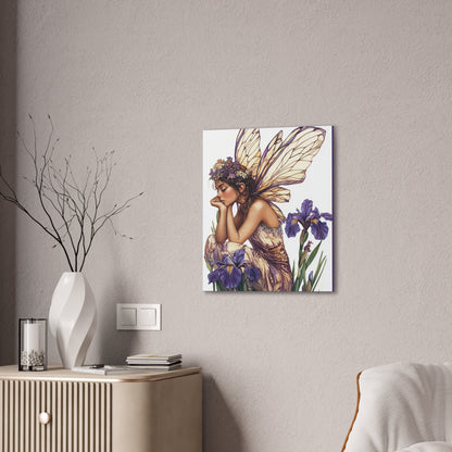 Iris You Were Here - Flowers & Fairies Collection - Fine Art Print on Canvas