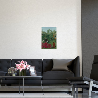 Tropical Forest with Monkeys - Rousseau Fine Art Poster