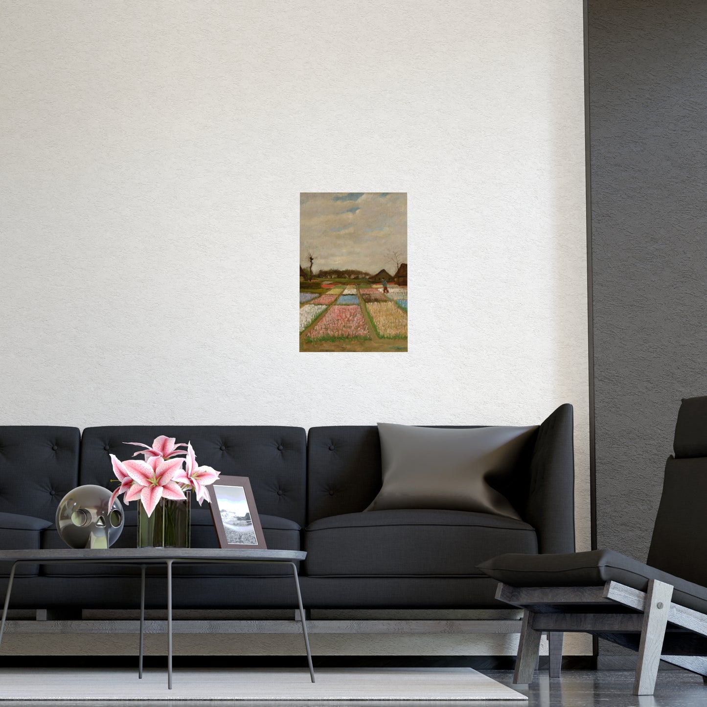 Flower Beds in Holland - Van Gogh Fine Art Poster