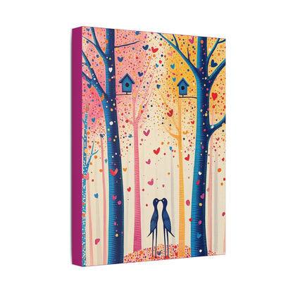 Little Love Birds - Delight in Nature Series - Fine Art Print on Canvas
