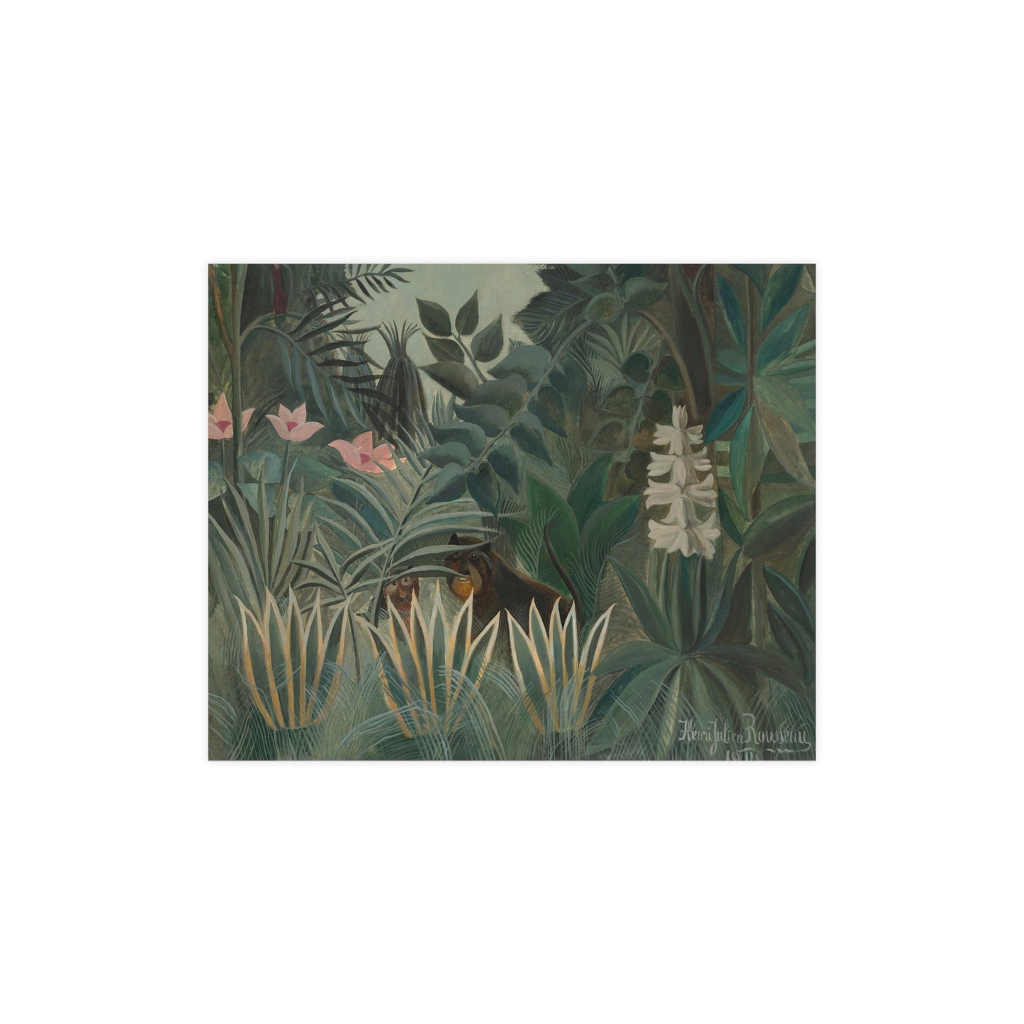 The Equatorial Jungle - Rousseau Tropical Fine Art Poster