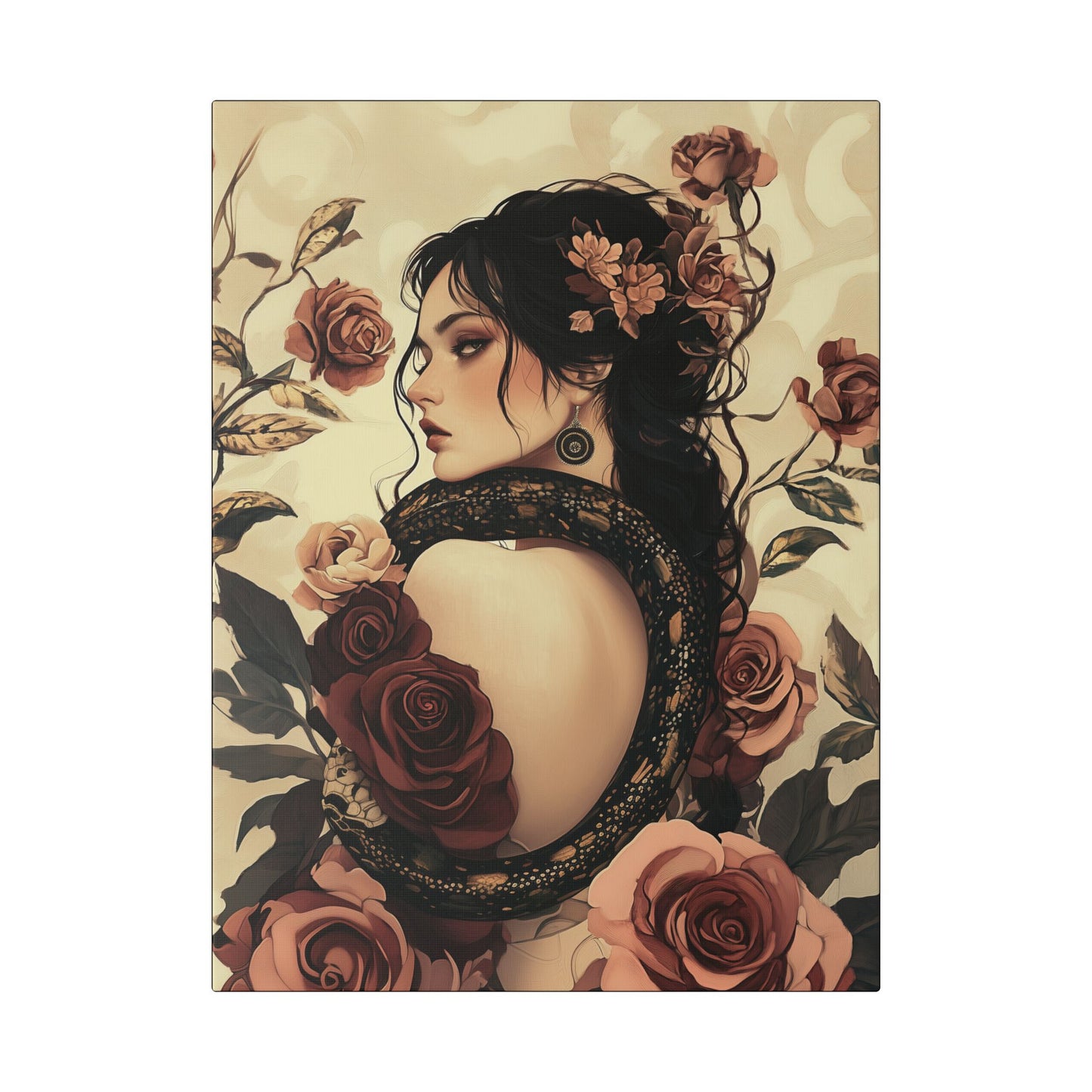 Never Look Back - Secret Garden Series - Fine Art Print on Canvas