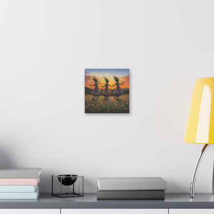 The Fairy Frolic - Flowers & Fairies Collection - Wall Art on Canvas