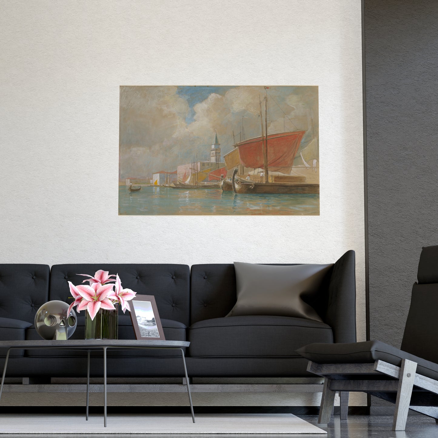 Shipping Along the Molo Venice - Canaletto Fine Art Poster