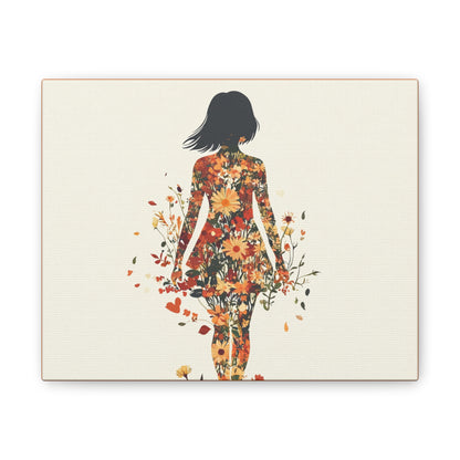 You Belong Among the Wildflowers  - Flower Girl - Print on Canvas