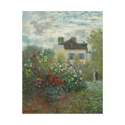 Monet - Artist's Garden at Argenteuil Fine Art Print