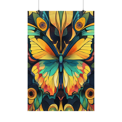 Brilliant Butterfly - Bohemian Wall Art - Fine Art Print - Poster Matte - Vertical Wall Décor