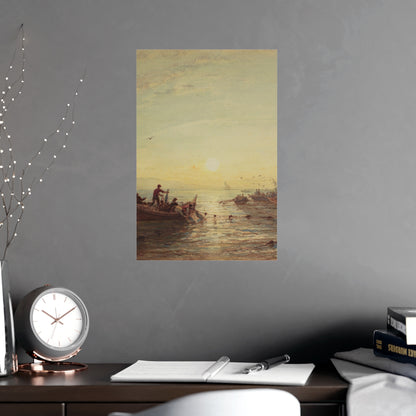 Tuna Fishing at Sunrise Marseilles - Maritime Fine Art Poster