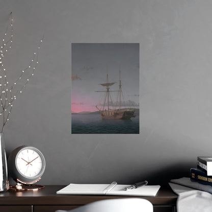 Lumber Schooners at Evening Penobscot Bay - Maritime Fine Art Poster