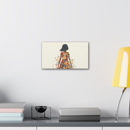 You Belong Among the Wildflowers  - Flower Girl - Print on Canvas