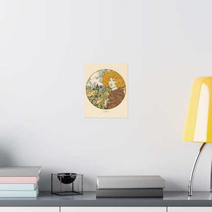 Jealousy - Classic Art - Fine Art Print - Vintage Floral Art Print - Matte Vertical Poster - Art Noveau Posters