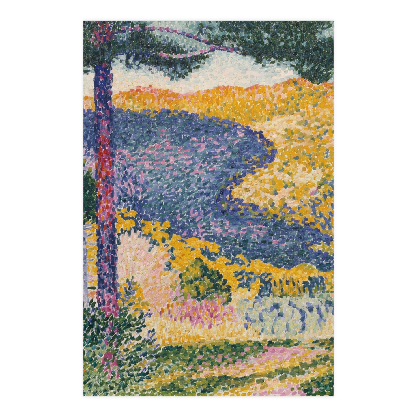Valley with Fir Shade on the Mountain - Museum Collection - Fine Art Poster