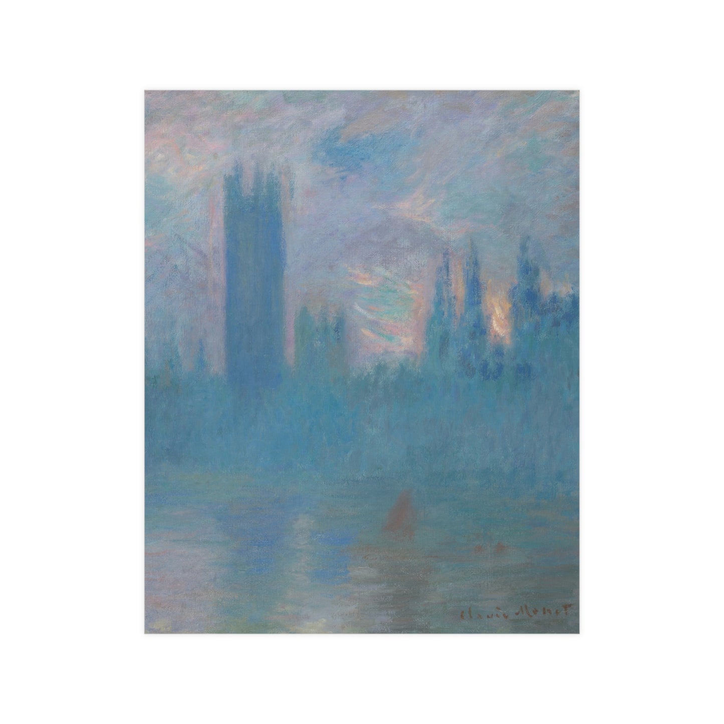 Houses of Parliament London - Monet Fine Art Poster