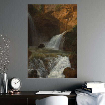 Waterfalls at Tivoli - Italian Landscape Fine Art Poster