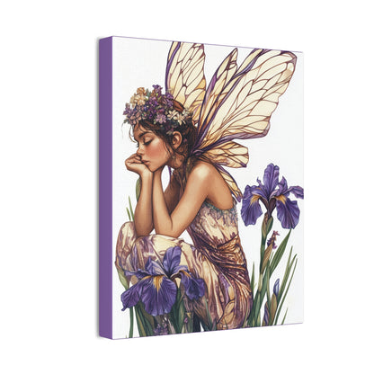 Iris You Were Here - Flowers & Fairies Collection - Fine Art Print on Canvas