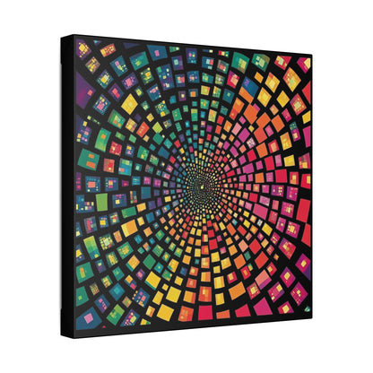 Chameleon Squares on Canvas