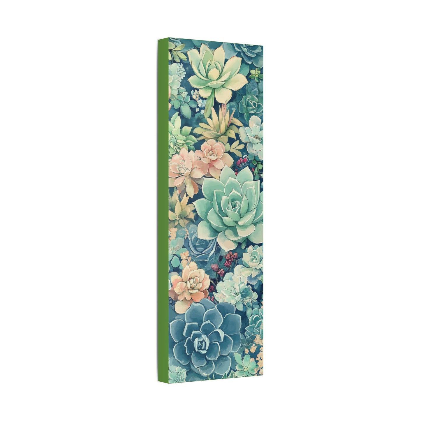 Succulents in Pastel - Secret Garden Collection - Fine Art Print on Canvas
