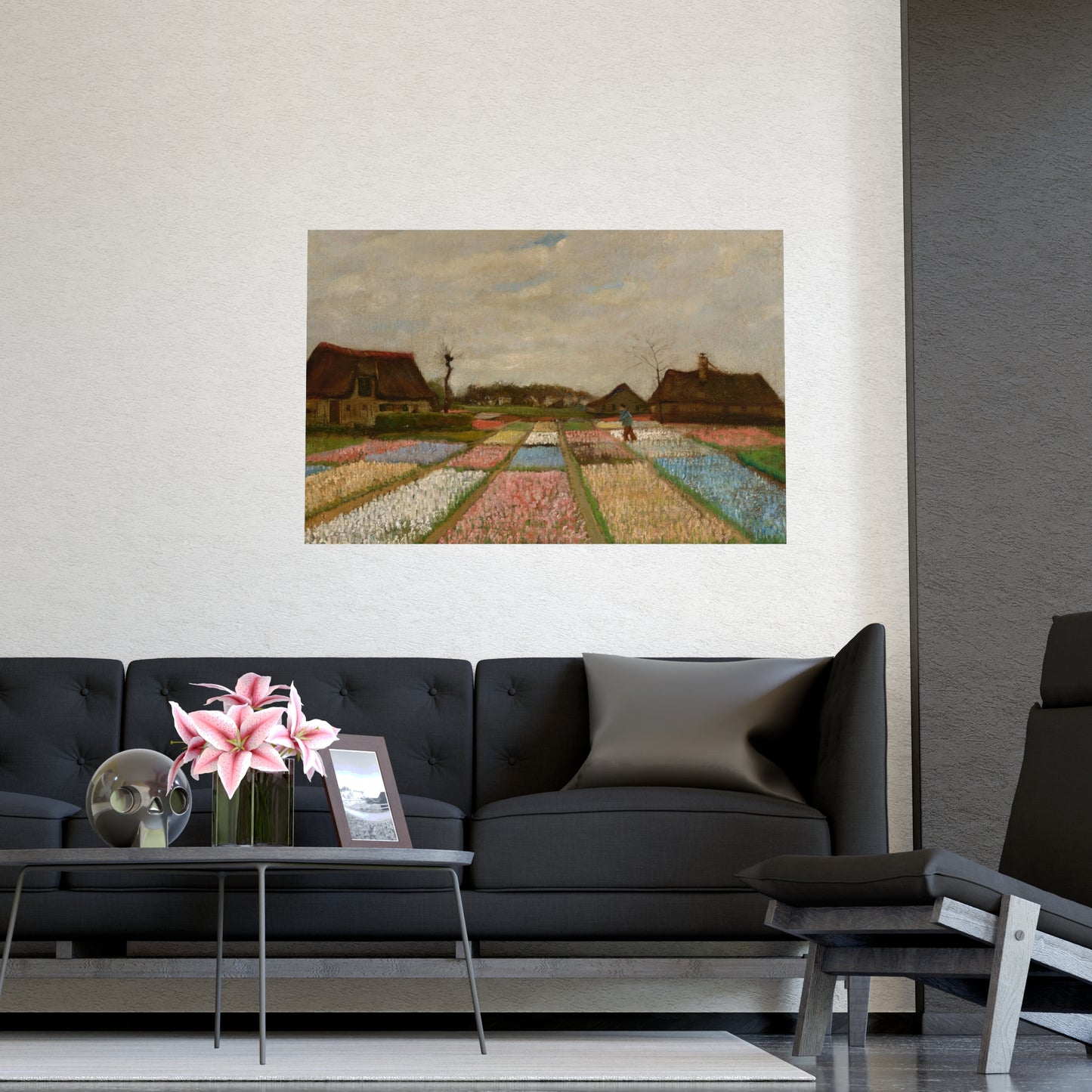 Flower Beds in Holland - Van Gogh Fine Art Poster
