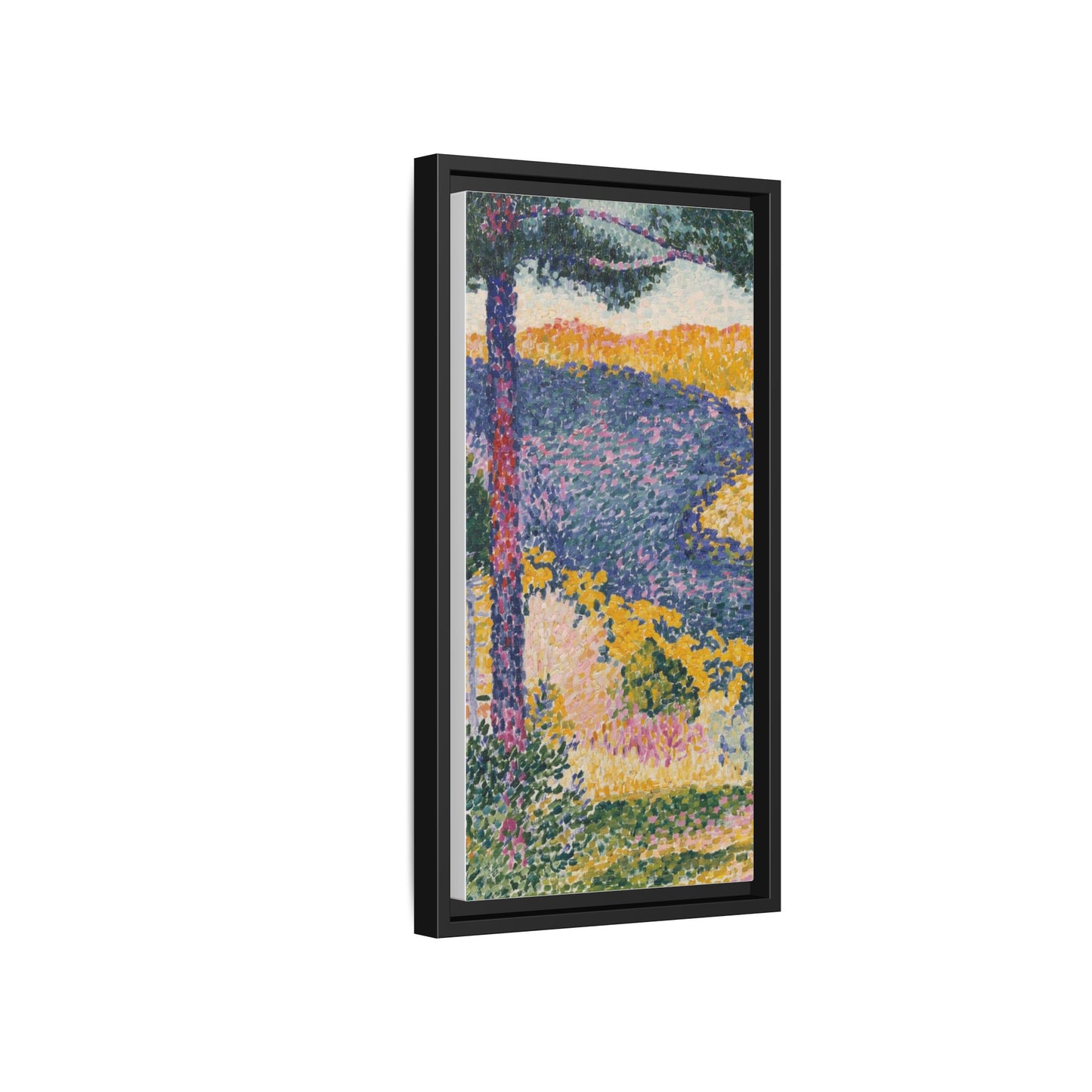 Valley with Fir Shade on the Mountain - Museum Collection - Framed Canvas Print