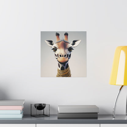 Adventure Awaits - His & Hers Giraffe Fine Art Prints (A) - Whimsical Animals - Home Décor - Wedding Gift