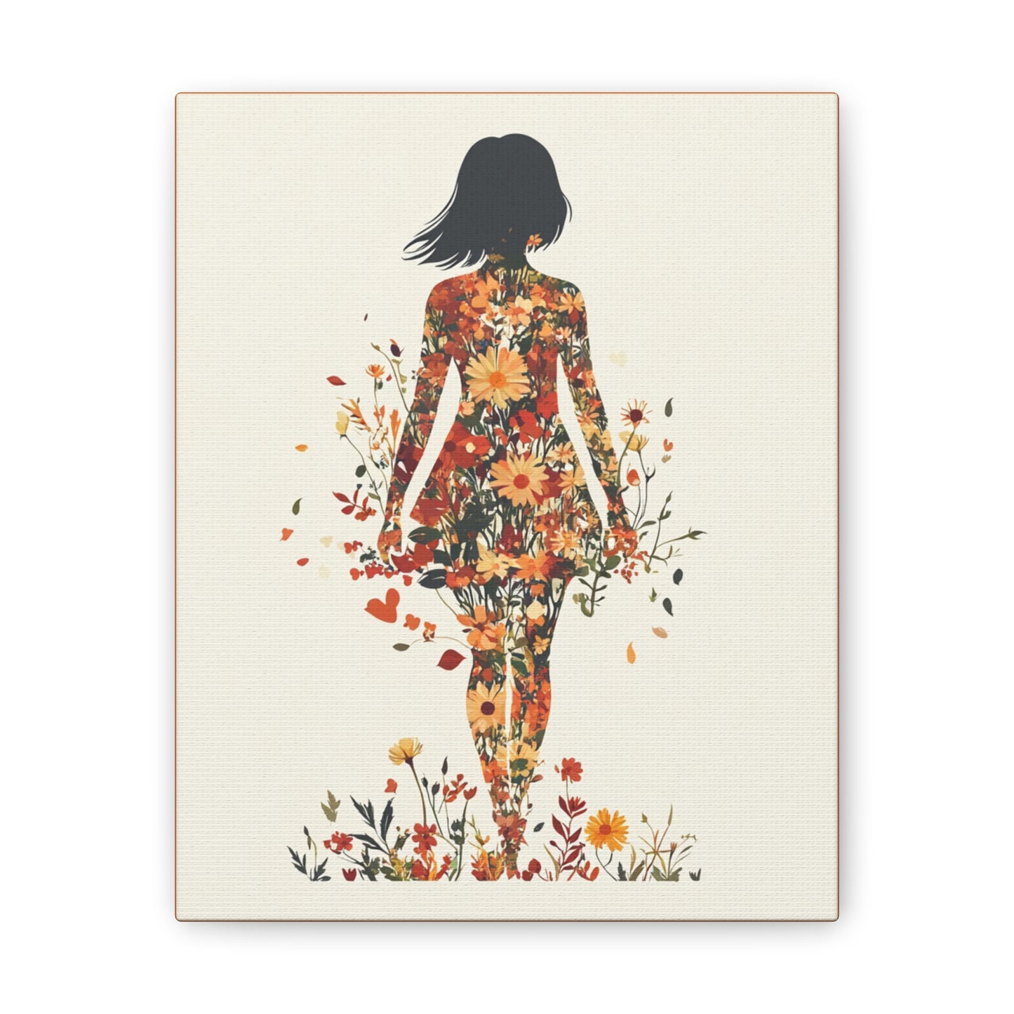 You Belong Among the Wildflowers  - Flower Girl - Print on Canvas