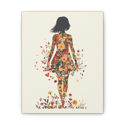 You Belong Among the Wildflowers  - Flower Girl - Print on Canvas