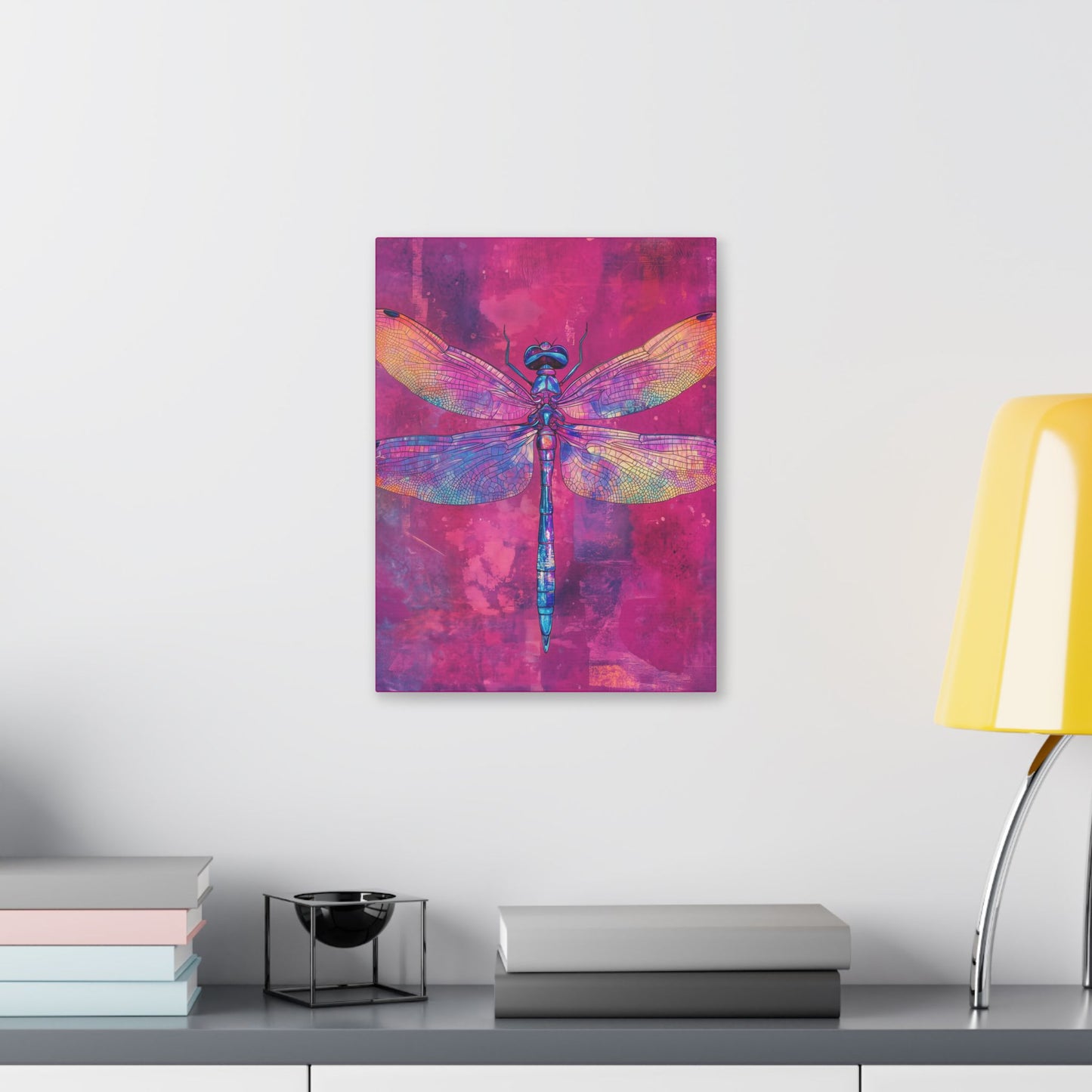 Vibrant Dragonfly - Secret Garden Series -  Fine Art Print on Canvas