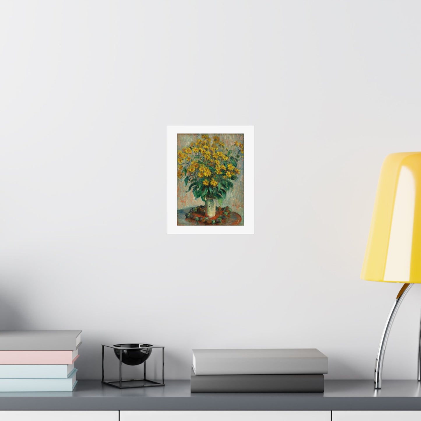 Claude Monet - Jerusalem Artichokes Painting - Fine Art Print - Vertical Poster - Floral Art Décor