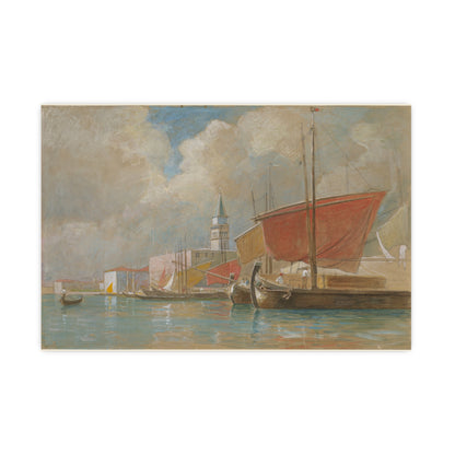 Shipping Along the Molo Venice - Canaletto Fine Art Poster