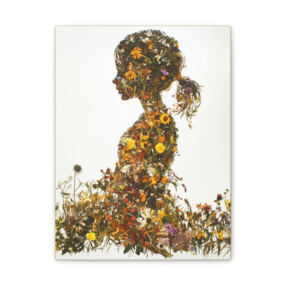 Summers Gone By - Wildflowers Fine Art Print on Canvas