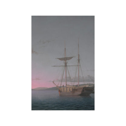 Lumber Schooners at Evening Penobscot Bay - Maritime Fine Art Poster