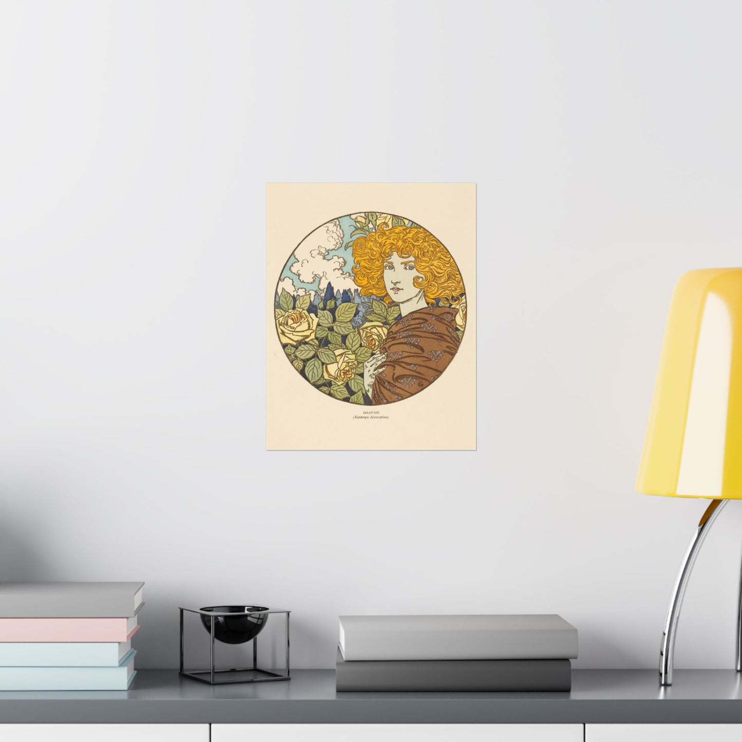 Jealousy - Classic Art - Fine Art Print - Vintage Floral Art Print - Matte Vertical Poster - Art Noveau Posters