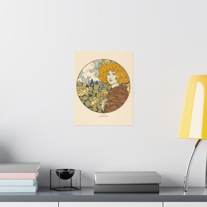 Jealousy - Classic Art - Fine Art Print - Vintage Floral Art Print - Matte Vertical Poster - Art Noveau Posters