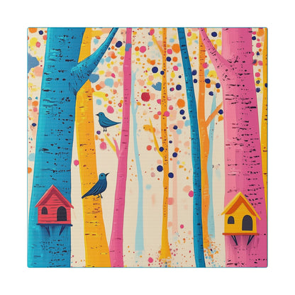 Here for the Birds - Delight in Nature Series - Fine Art Print on Canvas