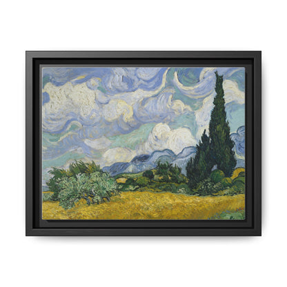 Van Gogh - Wheat Field with Cypresses - Museum Collection - Framed Canvas Print