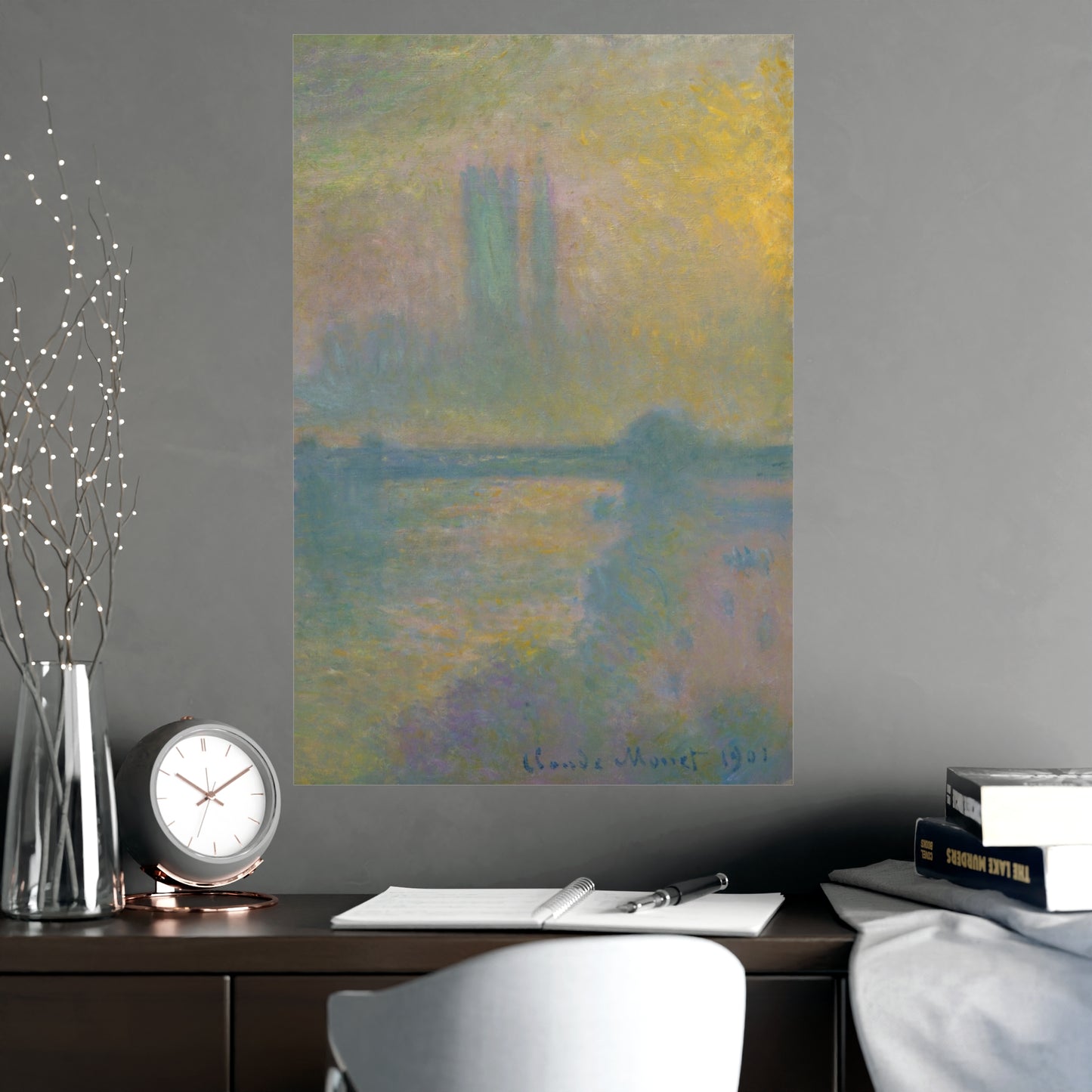 Charing Cross Bridge London - Monet Fine Art Poster