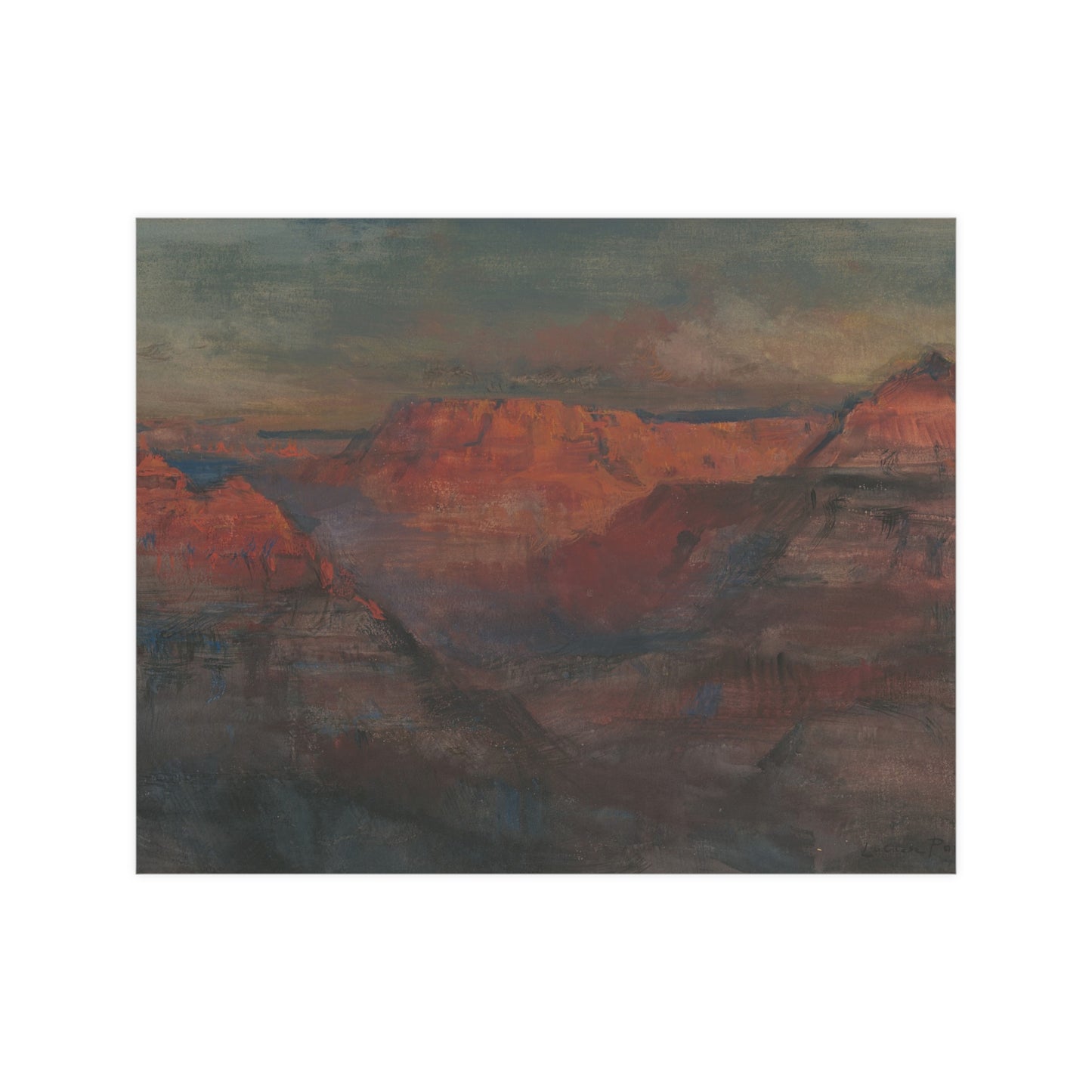 Grand Canyon Afterglow - American West Fine Art Poster
